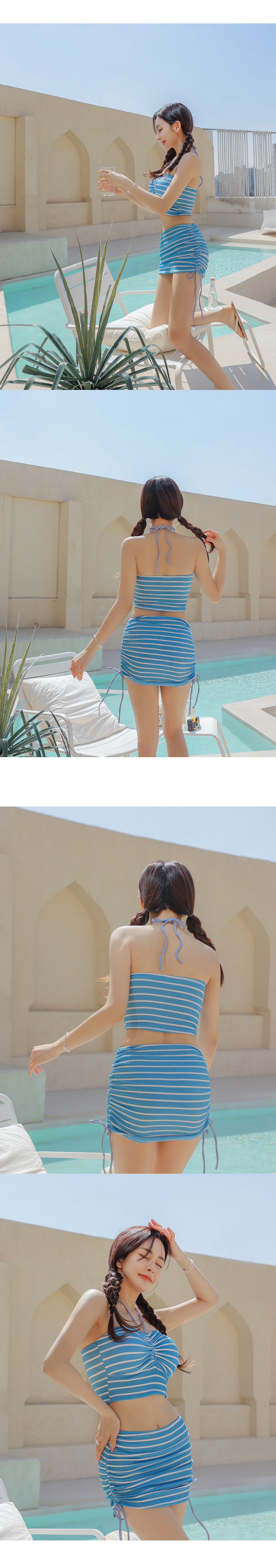 라브레 튜브탑 비키니 스커트 SET(3P) 상세 이미지 4